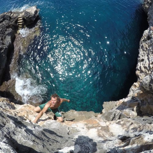 Christian Trujillo en la Zona Acapulco, Mallorca.